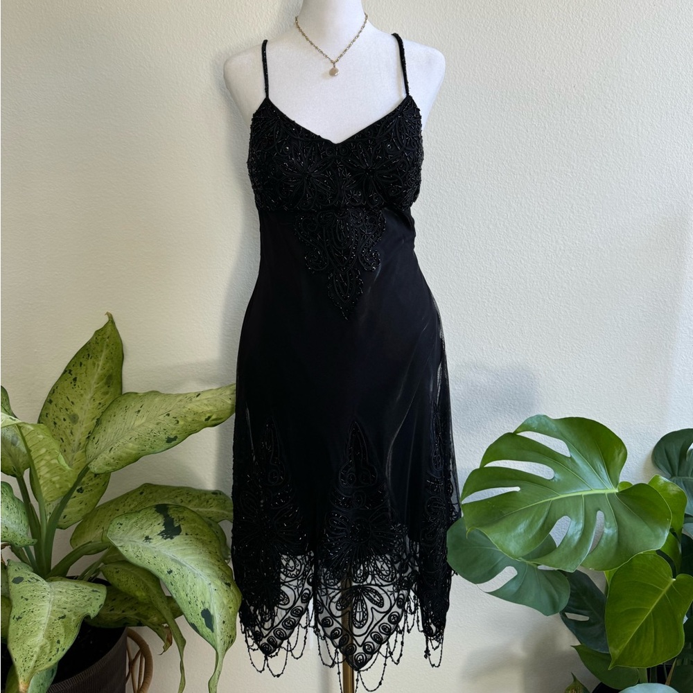 Black beaded dress